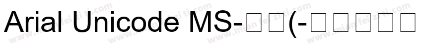 Arial Unicode MS-常规(字体转换